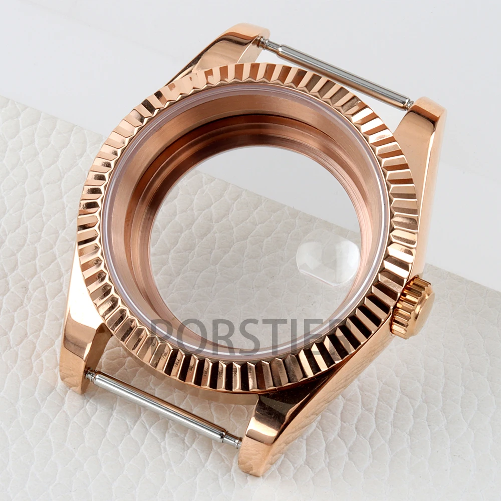 36mm/39mm NH35 Case Rose gold/Black/Silver PVD Watch Case Sapphire Glass for Datejust NH35 NH36 movement 28.5mm Dial 316L Steel
36mm/39mm NH35 Case Rose gold/Black/Silver PVD Watch Case Sapphire Glass for Datejust NH35 NH36 movement 28.5mm Dial 316L Steel