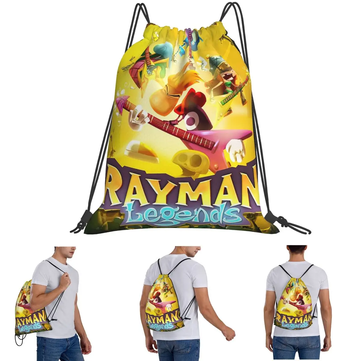 Рюкзаки Rayman Legends с героями мультфильмов, повседневные портативные сумки на шнурке, сумка для мелочей, сумки для книг для путешествий, школы
Рюкзаки Rayman Legends с героями мультфильмов, повседневные портативные сумки на шнурке, сумка для мелочей, сумки для книг для путешествий, школы