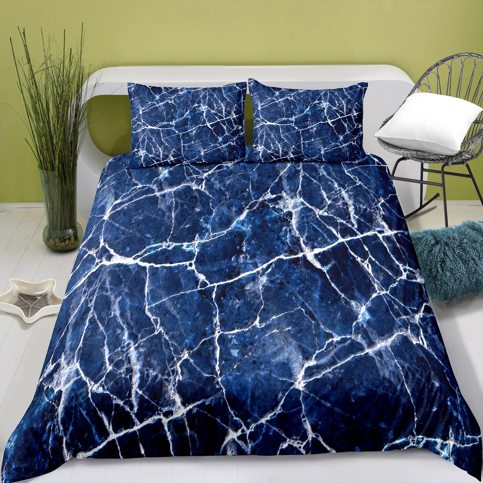 Blue Marble Bedding Set Digital Printed Duvet Cover with Pillow Cover Bedding Set Green Bedding Set Home Bed Cover Queen Size
Blue Marble Bedding Set Digital Printed Duvet Cover with Pillow Cover Bedding Set Green Bedding Set Home Bed Cover Queen Size