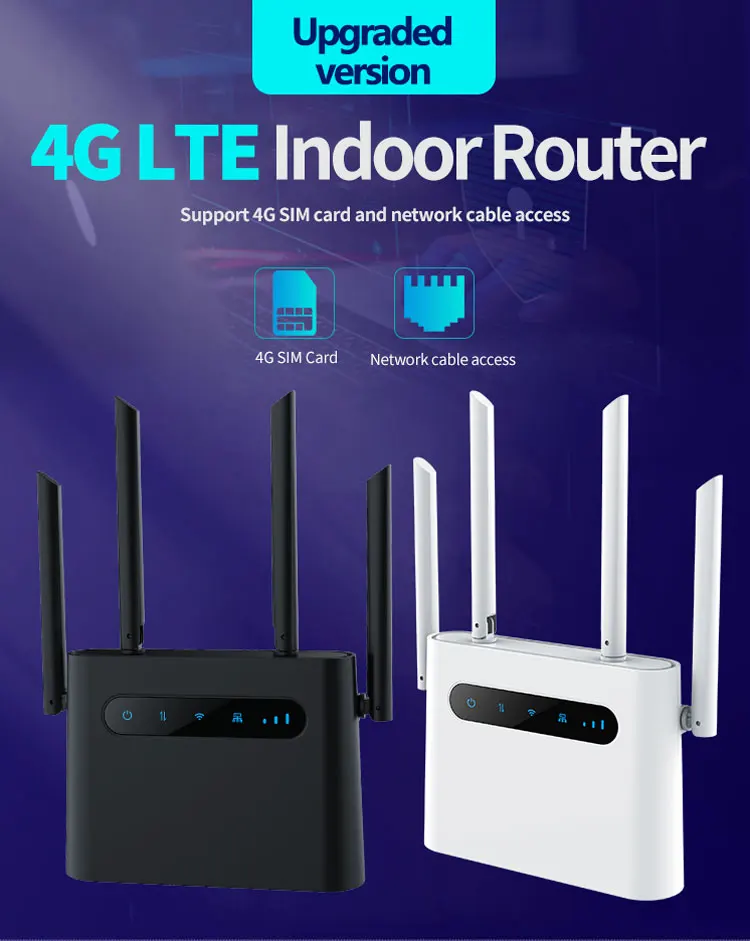 Маршрутизатор 4G LTE, 300 Мбит/с, беспроводной маршрутизатор CPE и беспроводной модем, маршрутизатор AP LTE с SIM-картой
Маршрутизатор 4G LTE, 300 Мбит/с, беспроводной маршрутизатор CPE и беспроводной модем, маршрутизатор AP LTE с SIM-картой