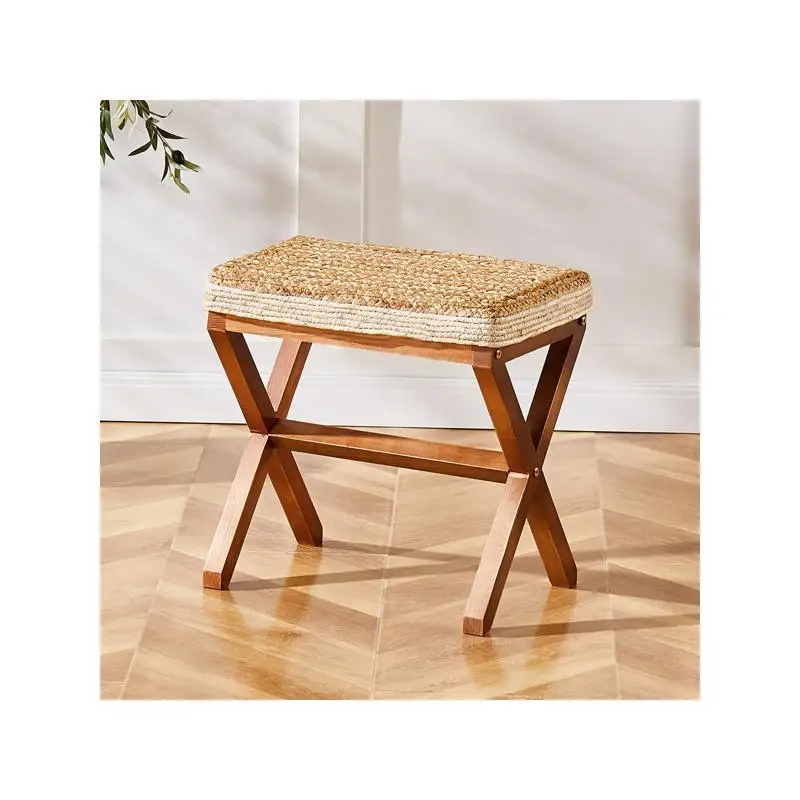 Подножка для ног из натуральной морской травы, пуф с X деревянными ножками, прямоугольная подставка для ног ручной работы для гостиной, патио, балкона-17
Подножка для ног из натуральной морской травы, пуф с X деревянными ножками, прямоугольная подставка для ног ручной работы для гостиной, патио, балкона-17