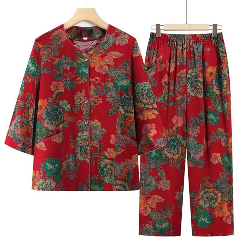 XL-5XL Pijama Women Large Size Spring Autumn Home Wear Clothes Casual Middle Aged Mother Two Piece Set Outside Outfit Suit
XL-5XL Pijama Women Large Size Spring Autumn Home Wear Clothes Casual Middle Aged Mother Two Piece Set Outside Outfit Suit
