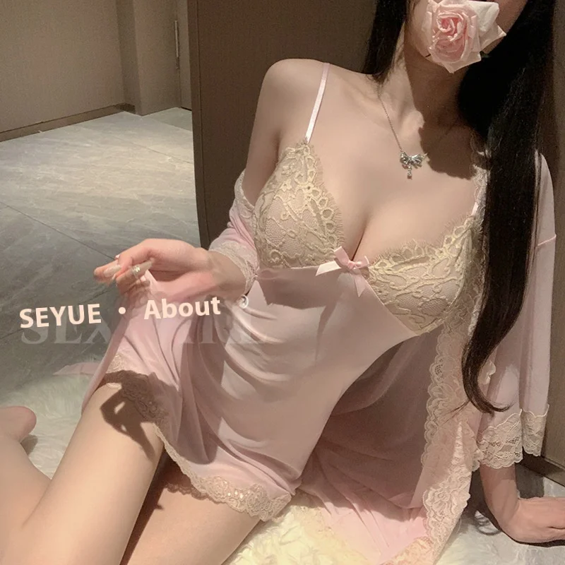 New Women's Sexy Robe Nightgown Erotic Lingerie Mesh See-Through Large Size Halter Nightgown Outer Robe Suit Pajamas Homewear
New Women's Sexy Robe Nightgown Erotic Lingerie Mesh See-Through Large Size Halter Nightgown Outer Robe Suit Pajamas Homewear