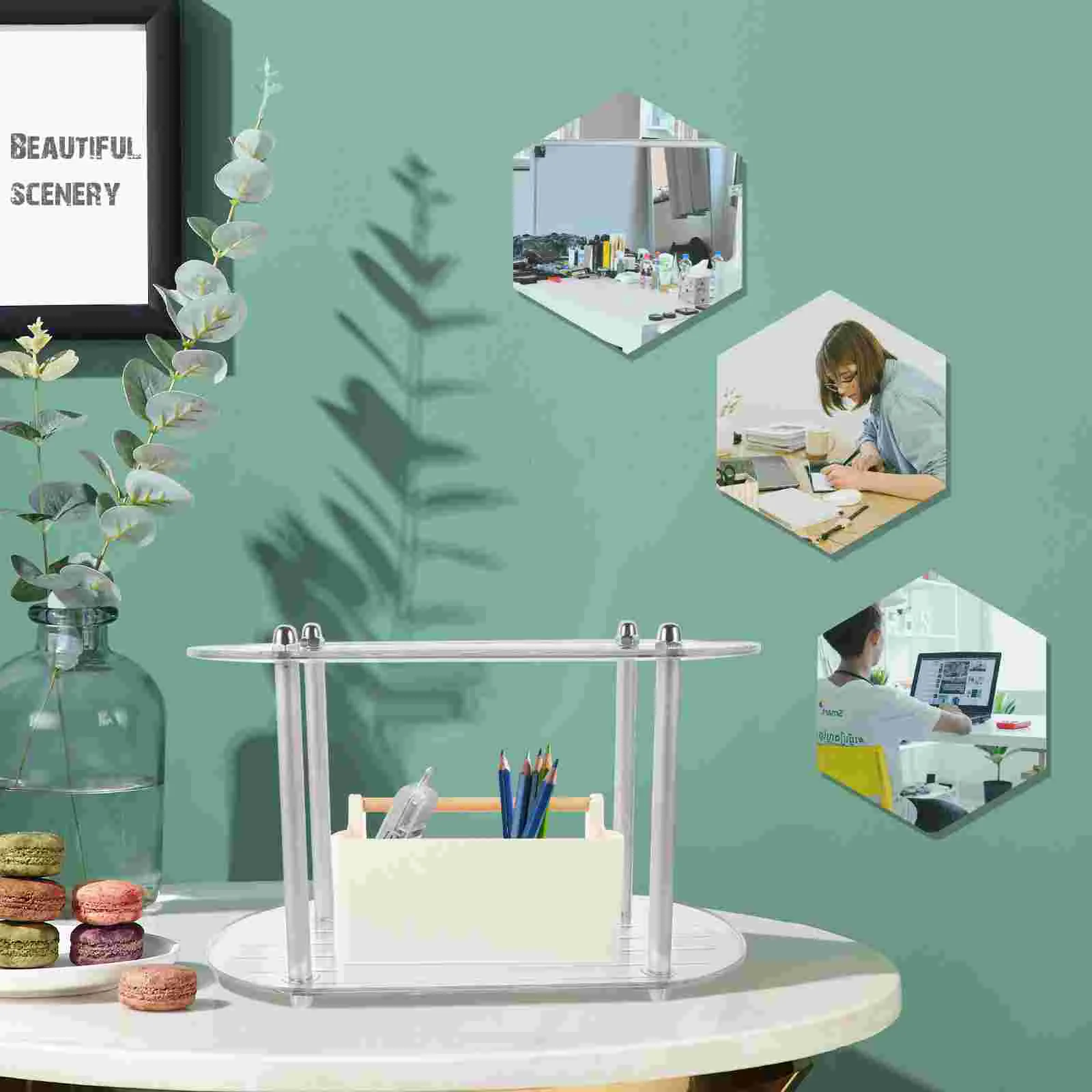 Storage Shelf Multi-layer Rack Bathroom Vanity Organizer Countertop Glass Sundries Transparent Organizers and
Storage Shelf Multi-layer Rack Bathroom Vanity Organizer Countertop Glass Sundries Transparent Organizers and