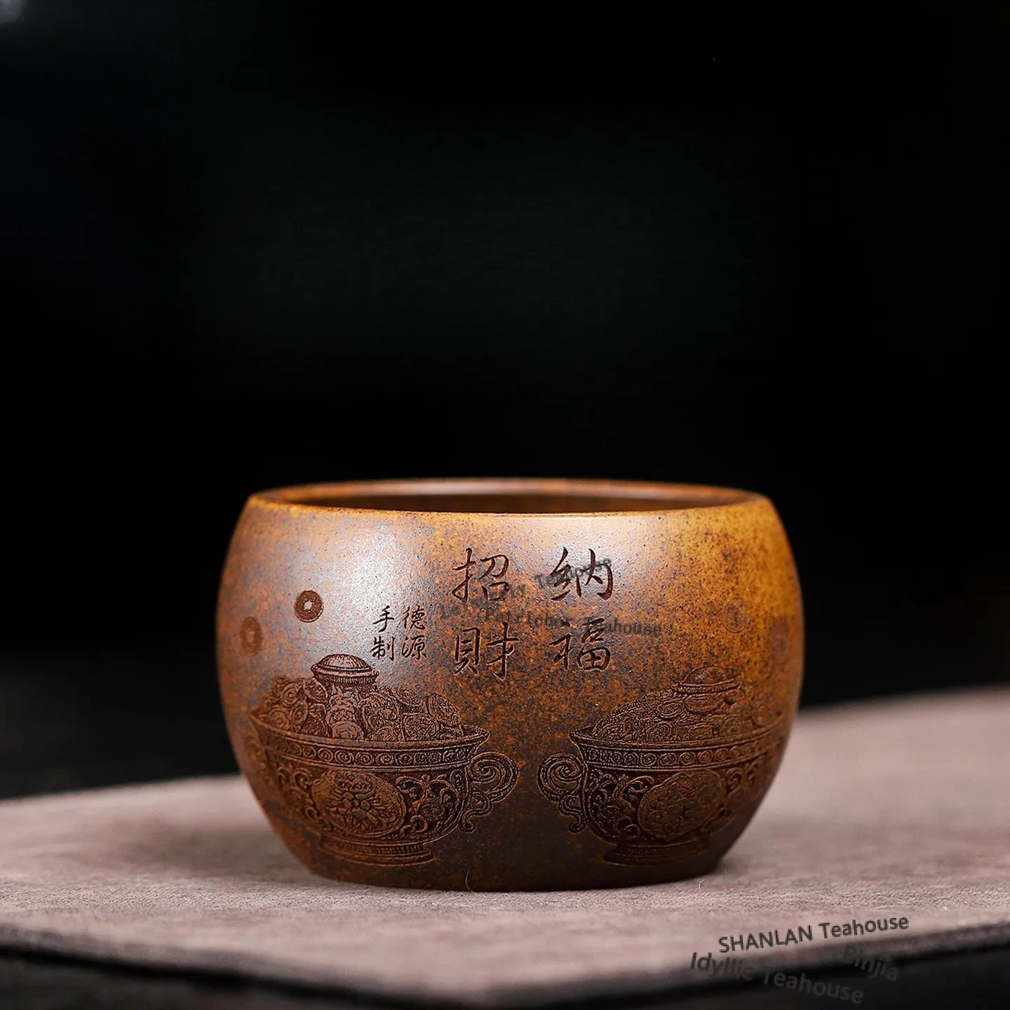 210ml Yixing Purple Clay Teacup Zen Tea Bowl Cute Cup Tea-tasting Personal Cup Jianzhan Master Cups Household Tea Ceremony Craft
210ml Yixing Purple Clay Teacup Zen Tea Bowl Cute Cup Tea-tasting Personal Cup Jianzhan Master Cups Household Tea Ceremony Craft