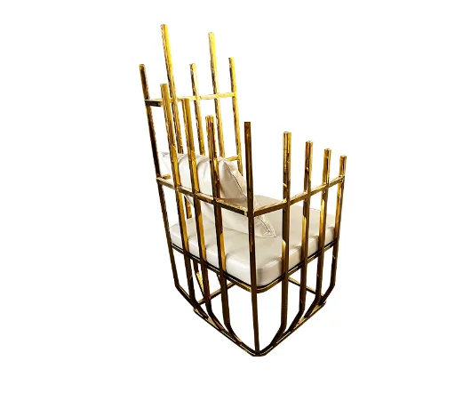 *Luxury Gold Stainless Steel Bird Nest Loveseat Wedding Sofa for Bride and Groom
*Luxury Gold Stainless Steel Bird Nest Loveseat Wedding Sofa for Bride and Groom