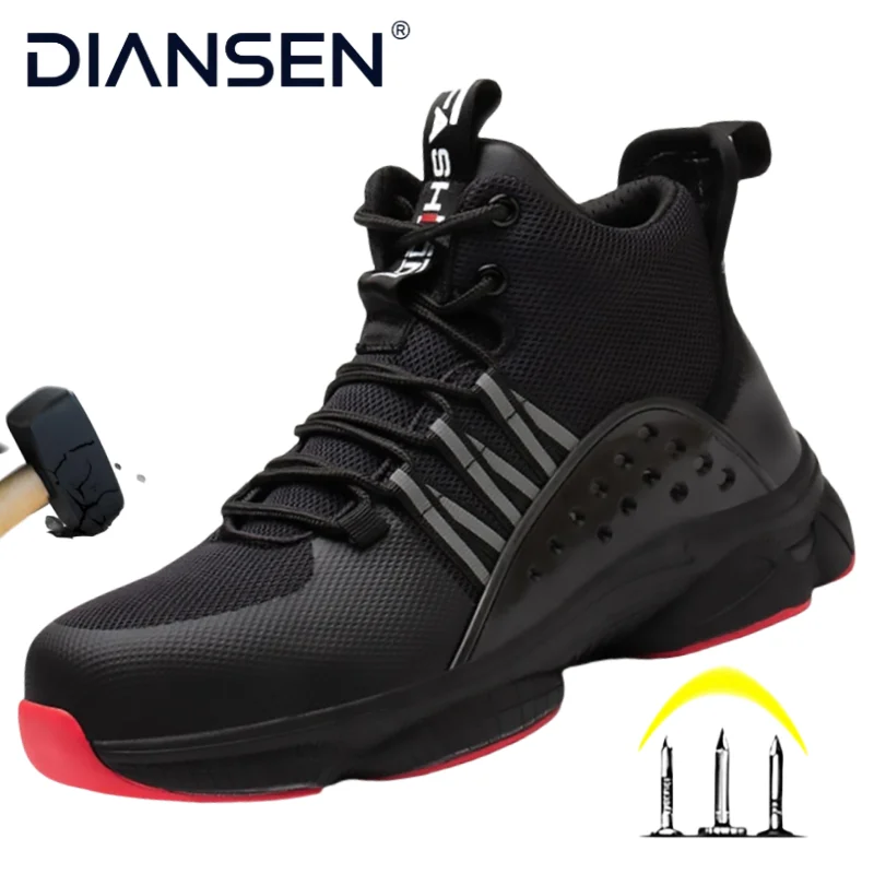 Steel Toe Kevlar-Midsole Safety Shoes Men, Lightweight Breathable Anti-Puncture Anti-Smash Non Slip Industrial Work Boots
Steel Toe Kevlar-Midsole Safety Shoes Men, Lightweight Breathable Anti-Puncture Anti-Smash Non Slip Industrial Work Boots