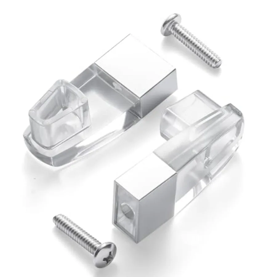 Clear Acrylic Shower Door Towel Bar Brackets, with Bright Chrome Sleeve, Fit for Alumax/Basco Framed Sliding Shower Door Towel
Clear Acrylic Shower Door Towel Bar Brackets, with Bright Chrome Sleeve, Fit for Alumax/Basco Framed Sliding Shower Door Towel