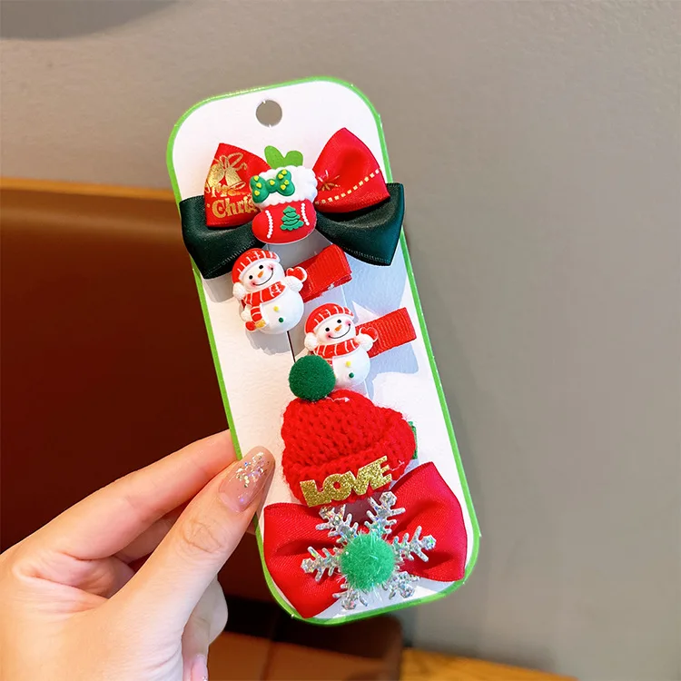 Детские праздничные заколки для волос, набор из 5 предметов, Санта-Клаус, олень, дерево, дизайн для рождественских торжеств, идеи подарков
Детские праздничные заколки для волос, набор из 5 предметов, Санта-Клаус, олень, дерево, дизайн для рождественских торжеств, идеи подарков