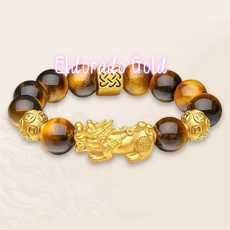 Золото 18 карат 2025 года, золотой камень тигровый глаз AU750 для богатства, браслет Pixiu, мужской и женский эластичный браслет-талисман на удачу, драгоценный камень
Золото 18 карат 2025 года, золотой камень тигровый глаз AU750 для богатства, браслет Pixiu, мужской и женский эластичный браслет-талисман на удачу, драгоценный камень