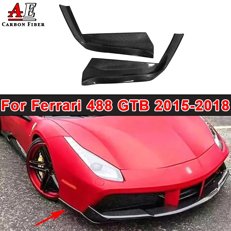 For Ferrari 488 GTB 2015-2018 Carbon Fiber Front Bumper Lip Splitter Flaps Apron Side Fins Winglet Air Vent Plate Body Kit
For Ferrari 488 GTB 2015-2018 Carbon Fiber Front Bumper Lip Splitter Flaps Apron Side Fins Winglet Air Vent Plate Body Kit