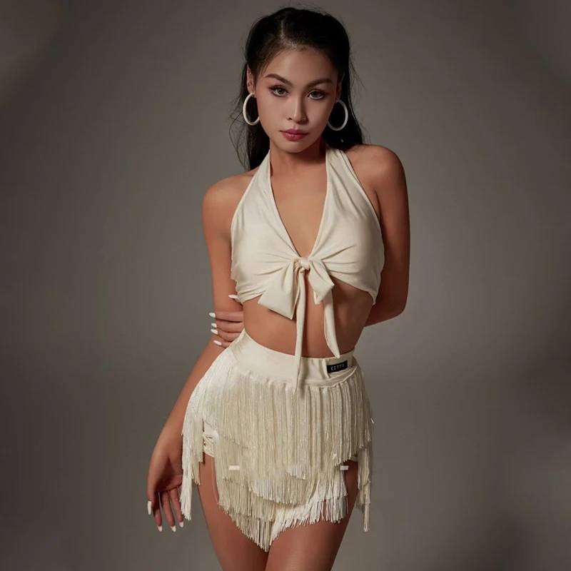 2023 Latin Dance Costumes For Women Sexy Backless Tops Tassels Skirts Suit Chacha Rumba Tango Dress Adult Latin Dress DQS15001
2023 Latin Dance Costumes For Women Sexy Backless Tops Tassels Skirts Suit Chacha Rumba Tango Dress Adult Latin Dress DQS15001