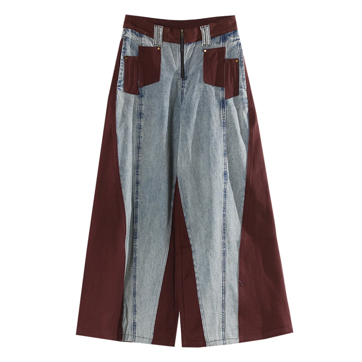 Ladies' Niche Spring New Vintage Contrasting Jeans Antique Tea Color Street Washed Wide Leg Casual Denim Jeans
Ladies' Niche Spring New Vintage Contrasting Jeans Antique Tea Color Street Washed Wide Leg Casual Denim Jeans