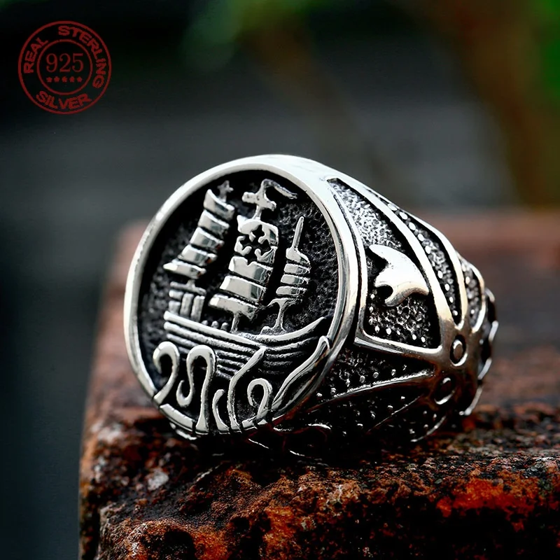 Anchor Lighthouse Ocean Sailor Ship Men Rings S925 sterling silver Punk Vintage Cool Stuff Fashion Jewelry For Women Gift
Anchor Lighthouse Ocean Sailor Ship Men Rings S925 sterling silver Punk Vintage Cool Stuff Fashion Jewelry For Women Gift
