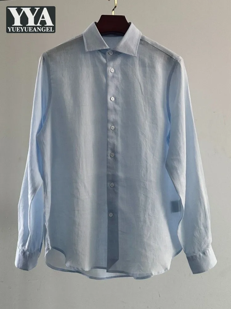 New Casual Fashion Office Male Summer Single Breasted Shirt Solid Color Turn Down Collar Long Sleeves Tops Business Mens Shirts
New Casual Fashion Office Male Summer Single Breasted Shirt Solid Color Turn Down Collar Long Sleeves Tops Business Mens Shirts