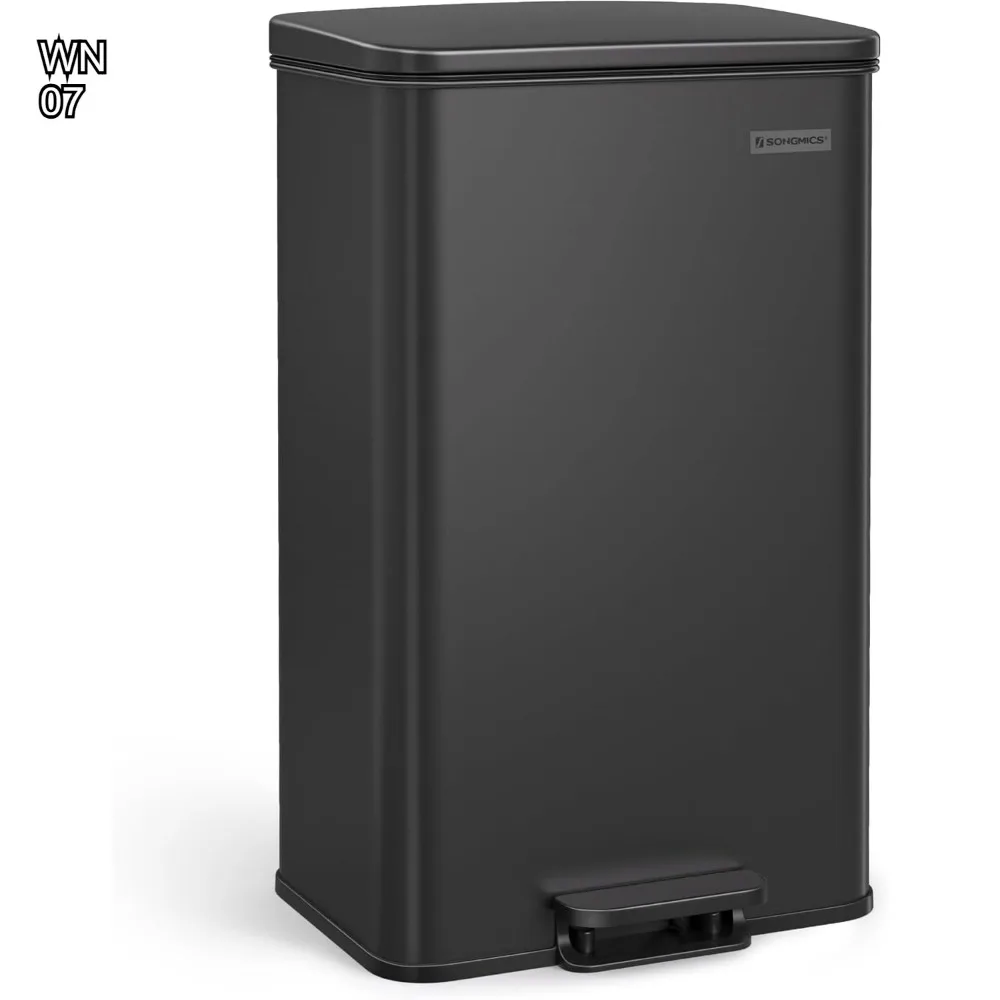 Большое мусорное ведро на 10,5 галлонов с крышкой с плавным закрыванием, из нержавеющей стали, в комплекте 15 мешков.
Большое мусорное ведро на 10,5 галлонов с крышкой с плавным закрыванием, из нержавеющей стали, в комплекте 15 мешков.