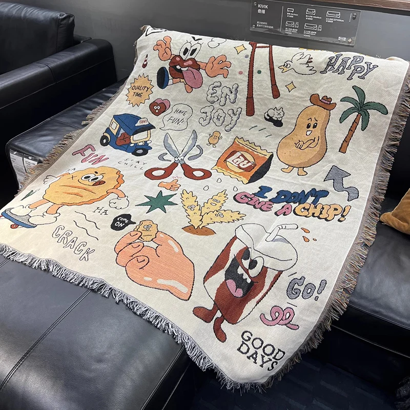 Mischievous Potato Throw Blanket Sofa Decorative Slipcover Cobertor on Sofa Travel Non-slip Stitching Blankets
Mischievous Potato Throw Blanket Sofa Decorative Slipcover Cobertor on Sofa Travel Non-slip Stitching Blankets