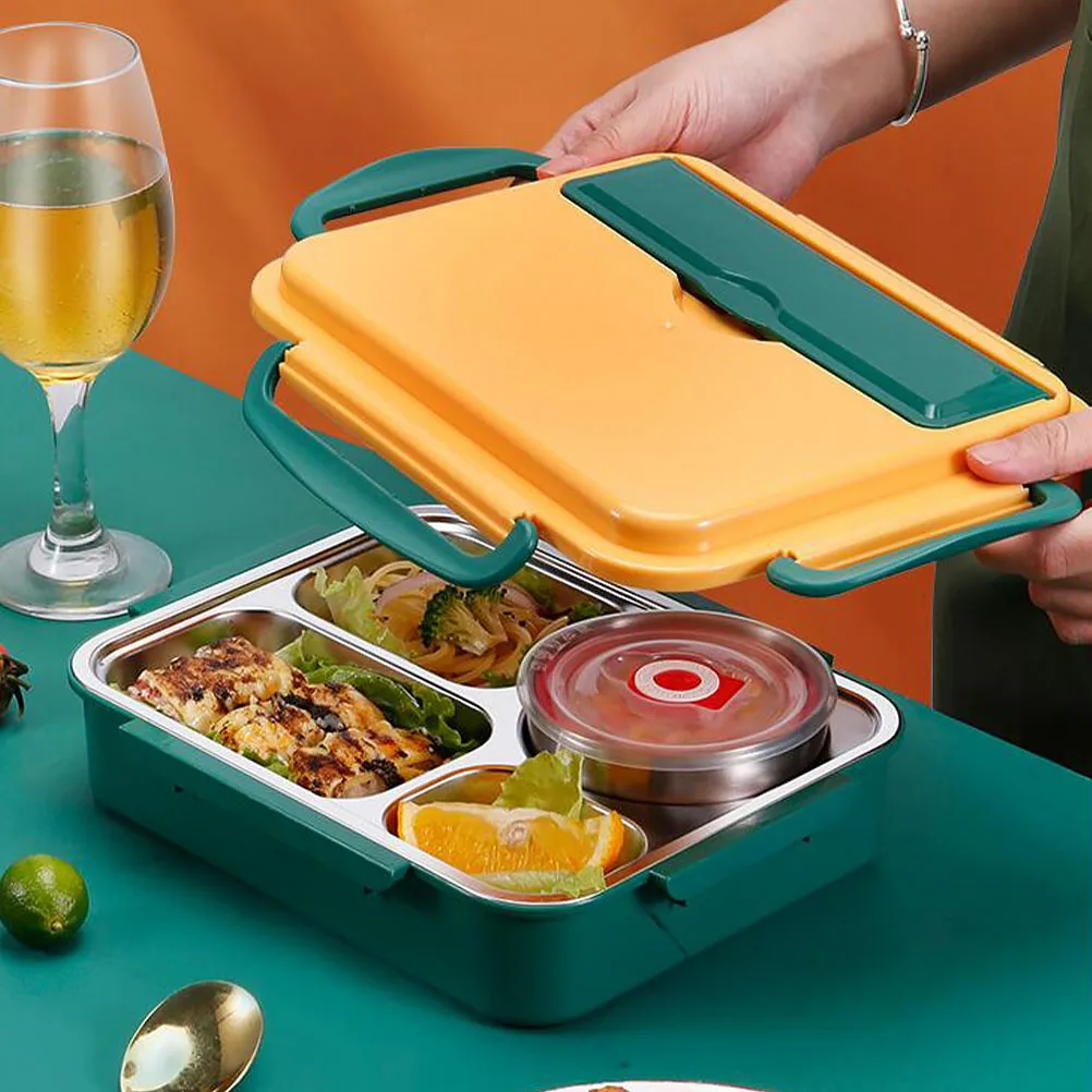 Thermal Lunch Box Insulated Food Container Divided Grid Leak Proof Portable Stainless Steel PP Office Student Heat Retention
Thermal Lunch Box Insulated Food Container Divided Grid Leak Proof Portable Stainless Steel PP Office Student Heat Retention