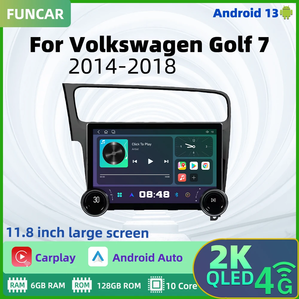 11.8" Car Radio for VW Volkswagen Golf 7 2014 - 2018 2 Din Android Stereo Autoradio Multimedia Navigation Head Unit Carplay WiFi
11.8" Car Radio for VW Volkswagen Golf 7 2014 - 2018 2 Din Android Stereo Autoradio Multimedia Navigation Head Unit Carplay WiFi