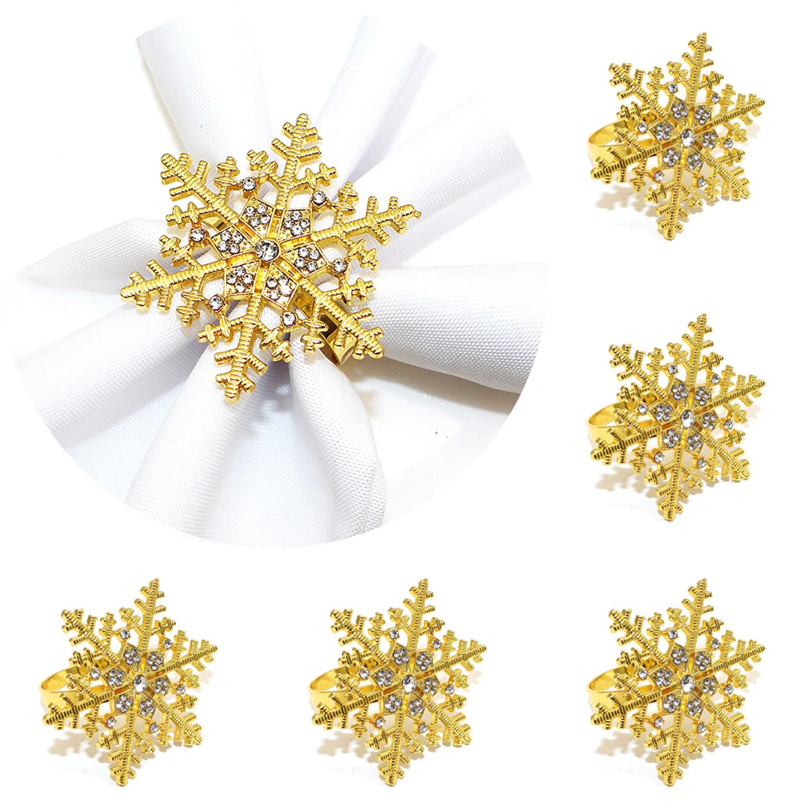 6Pcs Gold Napkin Buckle Christmas Elk Snowflake Napkin Ring Metal Napkin Ring 2023 Christmas Party Dinning Table Decoration
6Pcs Gold Napkin Buckle Christmas Elk Snowflake Napkin Ring Metal Napkin Ring 2023 Christmas Party Dinning Table Decoration