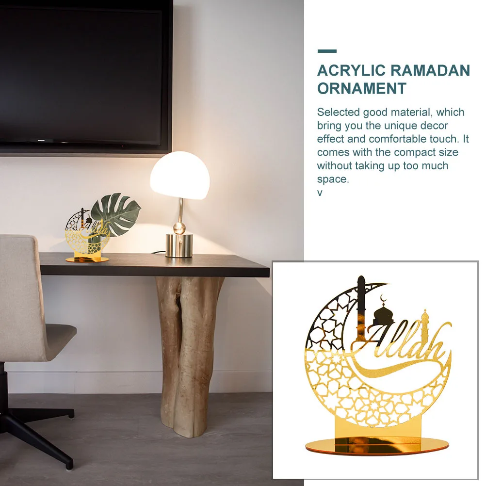 Eid -Fitr Crafts Decorations for Home Festival Ornament Decorate Table Mubarak Ornaments Acrylic
Eid -Fitr Crafts Decorations for Home Festival Ornament Decorate Table Mubarak Ornaments Acrylic