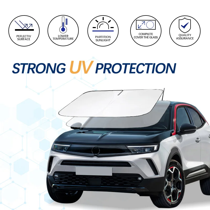 Windshield Sun Shade For Opel Mokka X Sunshade Sun Visor Protector Foldable Blocks UV Rays Keep Your Car Cooler
Windshield Sun Shade For Opel Mokka X Sunshade Sun Visor Protector Foldable Blocks UV Rays Keep Your Car Cooler