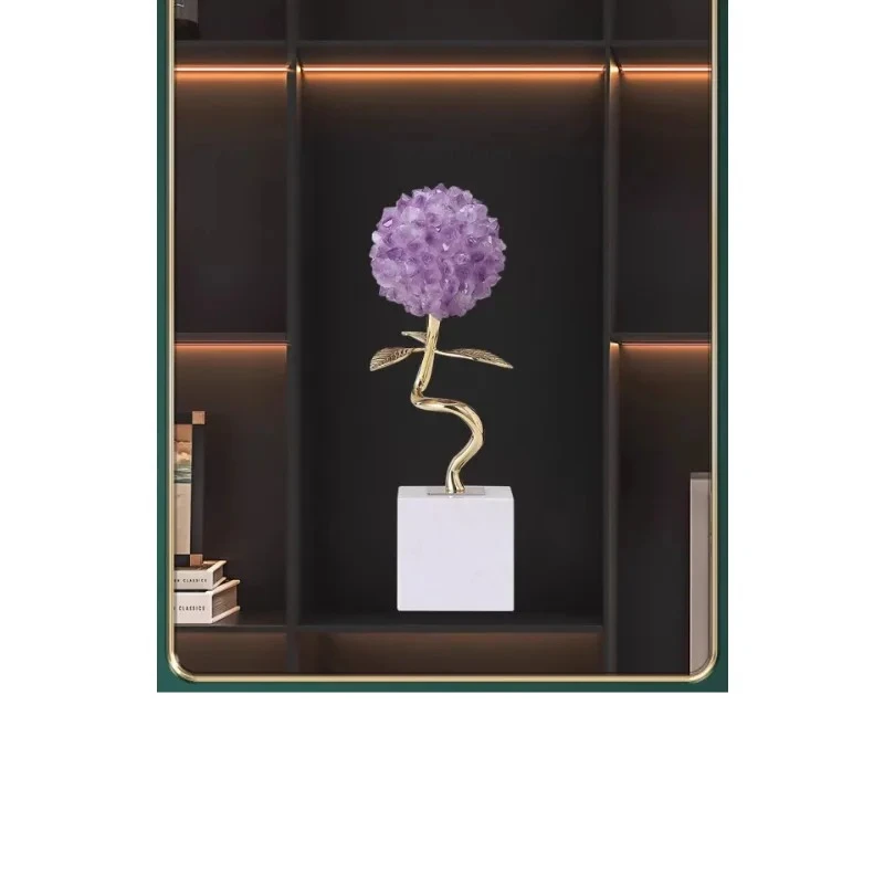 Flower ball light luxury high-grade natural amethyst ornament home living room TV cabinet entrance jewelry
Flower ball light luxury high-grade natural amethyst ornament home living room TV cabinet entrance jewelry