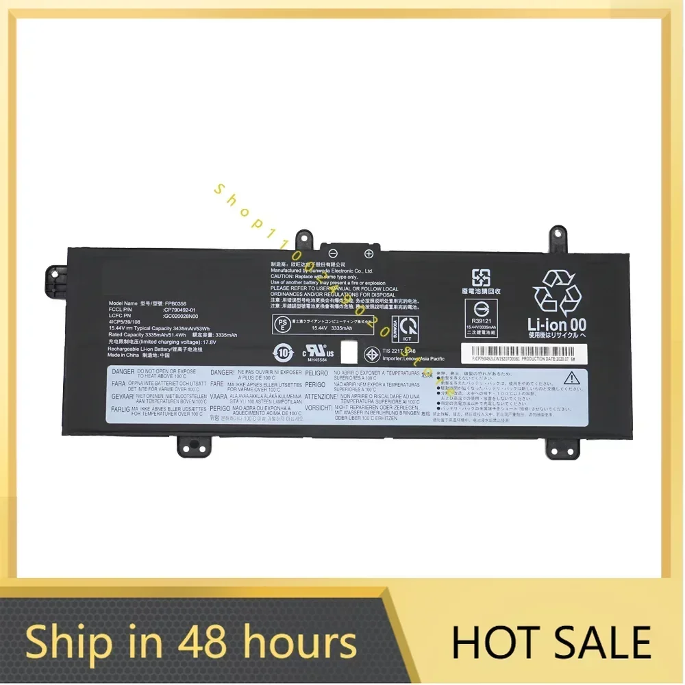 2024 FPB0356 CP 790492 -01 GC 020028 N00 15,44 В 53WH 3435 мАч Новый аккумулятор для ноутбука
2024 FPB0356 CP 790492 -01 GC 020028 N00 15,44 В 53WH 3435 мАч Новый аккумулятор для ноутбука