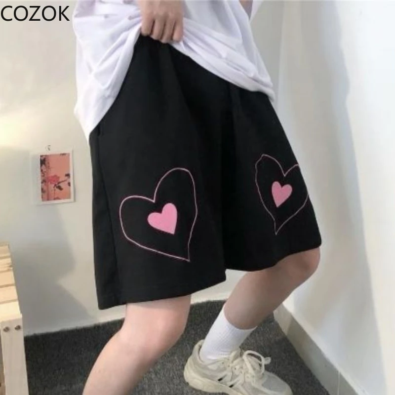Women High Waist Shorts Sweet Love Embroidery All-match Sports Shorts Korean Style Students Streetwear Casual Summer Loose Pants
Women High Waist Shorts Sweet Love Embroidery All-match Sports Shorts Korean Style Students Streetwear Casual Summer Loose Pants