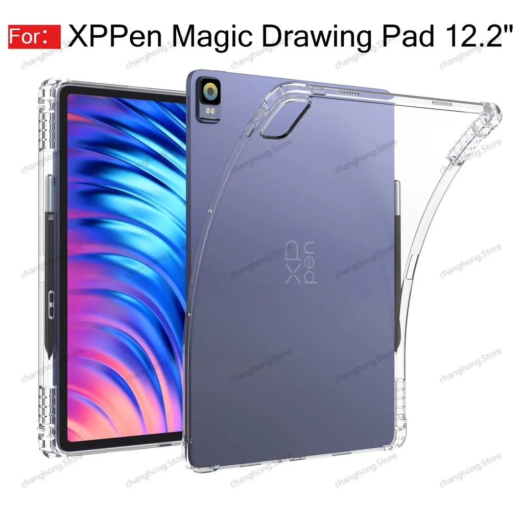 Clear Case for XPPen Magic Drawing Pad 12.2 Inch Cover with Thicken Corners & Pen Holder, Ultrathin Soft TPU Transparent Shell
Clear Case for XPPen Magic Drawing Pad 12.2 Inch Cover with Thicken Corners & Pen Holder, Ultrathin Soft TPU Transparent Shell