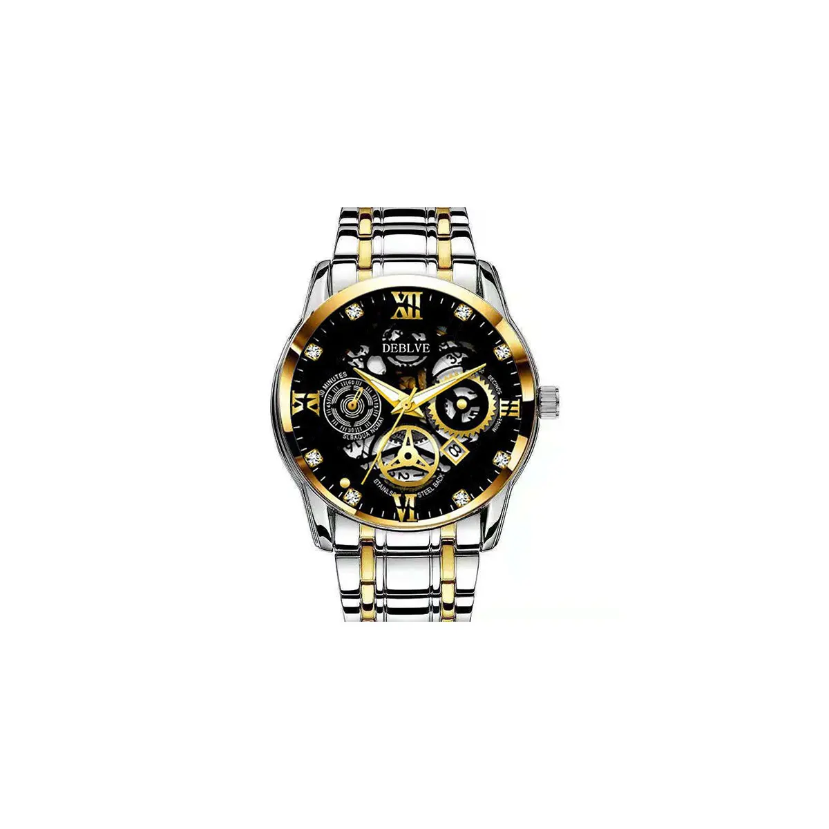 Classic Two-Tone Men's Watch - Business Wristwatch with Day & Date Function for Office & Daily Casual Wear
Classic Two-Tone Men's Watch - Business Wristwatch with Day & Date Function for Office & Daily Casual Wear