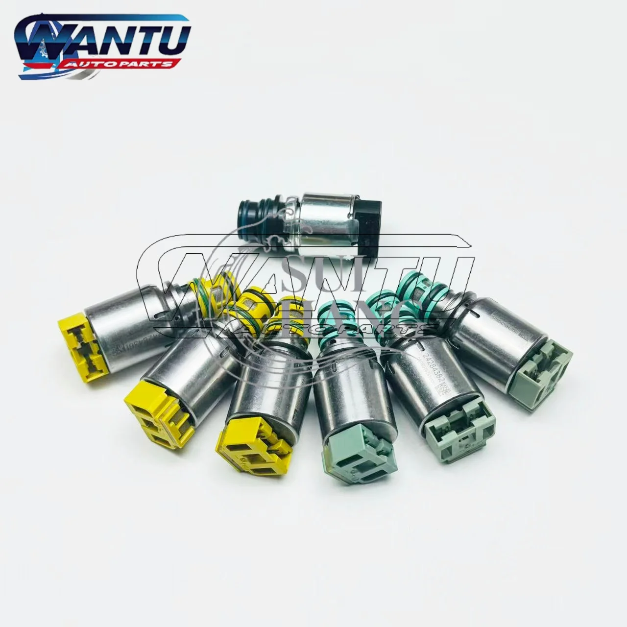 Оригинальный новый комплект электромагнитных клапанов автоматической коробки передач 6T40E 6T40 6T45 6T50, состоящий из 7 предметов, подходит для Buick и Chevrolet.
Оригинальный новый комплект электромагнитных клапанов автоматической коробки передач 6T40E 6T40 6T45 6T50, состоящий из 7 предметов, подходит для Buick и Chevrolet.