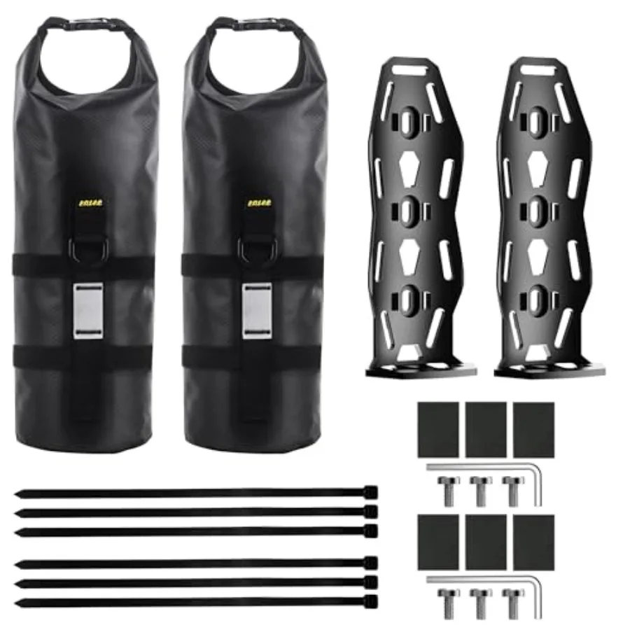 2 Pack Front Fork Bag for Mountain Bike/Road Bike Waterproof Bag Roll Top Design Lightweight Bicycle Bag for Tools Cycling Fork
2 Pack Front Fork Bag for Mountain Bike/Road Bike Waterproof Bag Roll Top Design Lightweight Bicycle Bag for Tools Cycling Fork