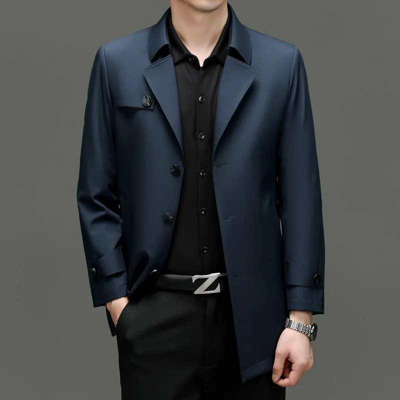 Casual Busin Sle Men's Long Coat Spring Autumn Unpred Faion Ci Wooden Button Polyester Long Sve Regular Length
Casual Busin Sle Men's Long Coat Spring Autumn Unpred Faion Ci Wooden Button Polyester Long Sve Regular Length