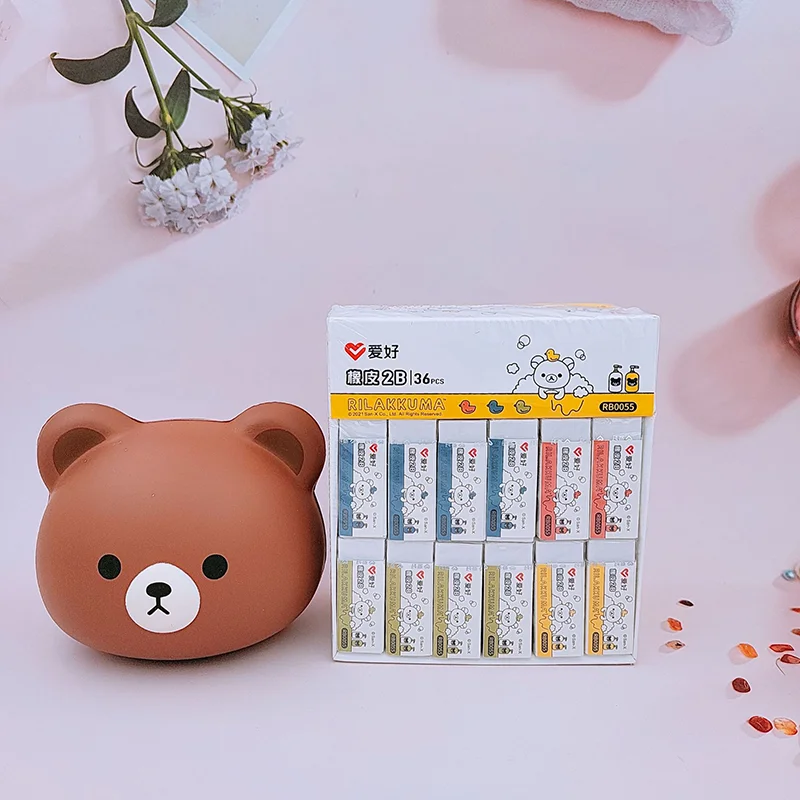 36 шт. AIHAO RB0055 Rilakkuma Series 2B ластик для студентов Мультяшные белые Ластики-карандаши
36 шт. AIHAO RB0055 Rilakkuma Series 2B ластик для студентов Мультяшные белые Ластики-карандаши