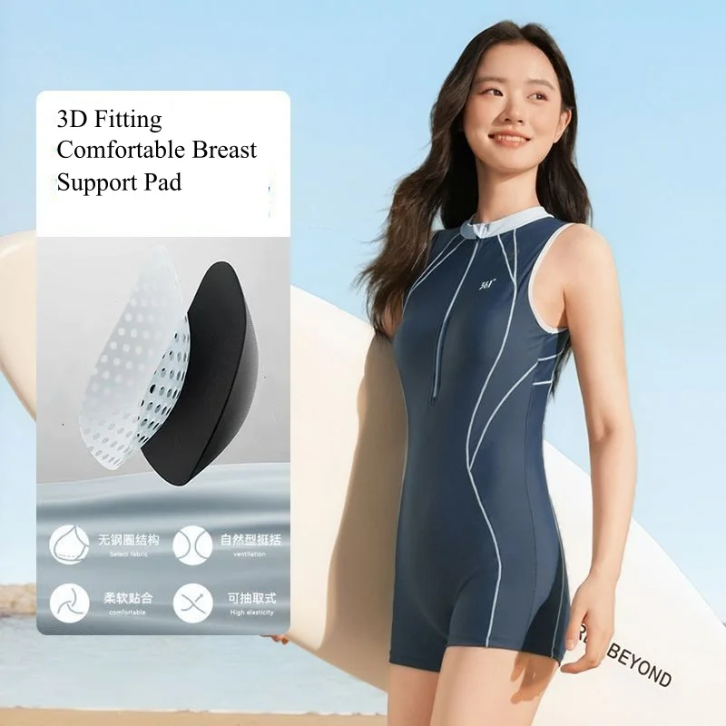 Women Front Zipper Professional WaterProof Push Up Athletic SwimWear Female One Piece Quick-Drying Sexy Water Sports SwimSuit
Women Front Zipper Professional WaterProof Push Up Athletic SwimWear Female One Piece Quick-Drying Sexy Water Sports SwimSuit