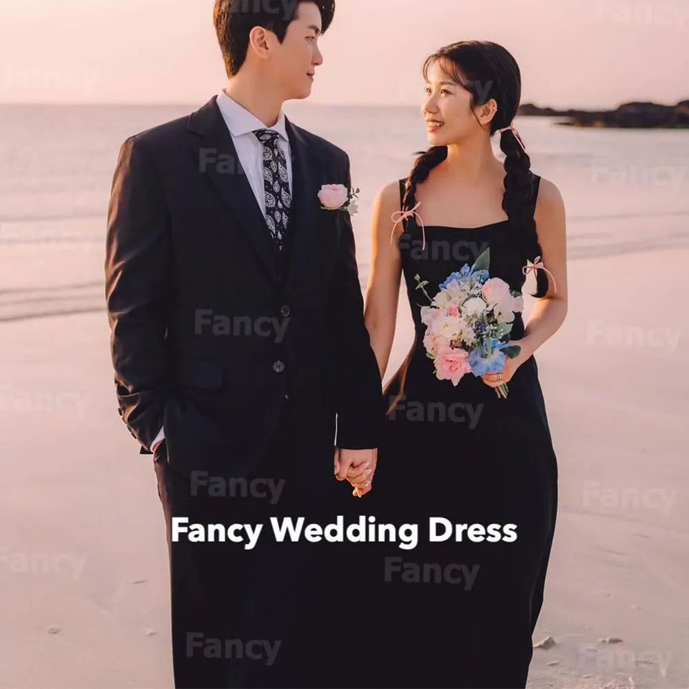 Fancy Simple Square Neck Wedding Dress Korea Photo Shoot A Line Sleeveless Bridal Gown Floor Length Customized
Fancy Simple Square Neck Wedding Dress Korea Photo Shoot A Line Sleeveless Bridal Gown Floor Length Customized