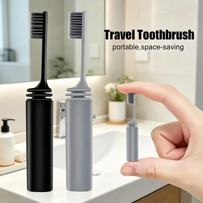 Portable Travel Folding Toothbrush Compact Charcoal Bristle Toothbrush for Outdoor Camping Hiking Business Trip Easy To Carry
Portable Travel Folding Toothbrush Compact Charcoal Bristle Toothbrush for Outdoor Camping Hiking Business Trip Easy To Carry