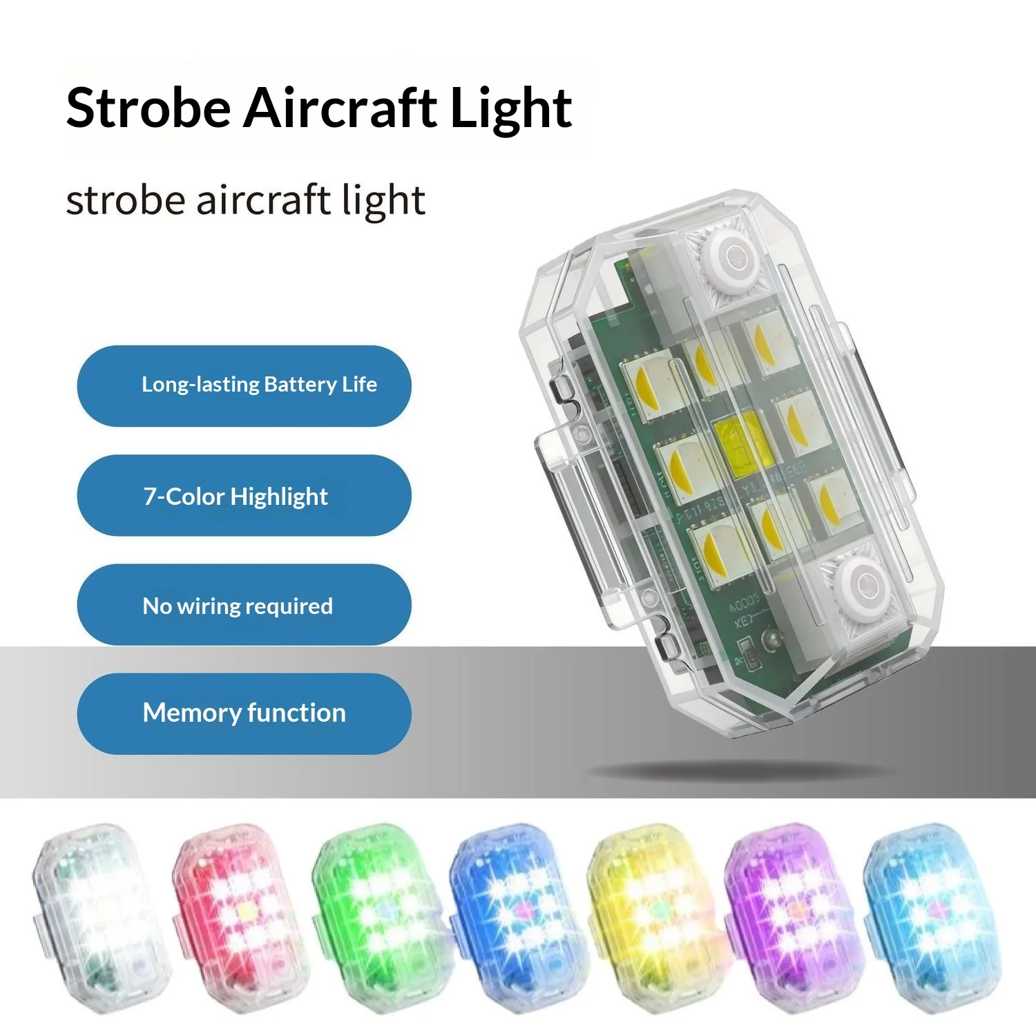 Wireless Remote LED Anti-collision Warning Lamp Waterproof Flash Indicator Light For Vehicle Bike Scooter
Wireless Remote LED Anti-collision Warning Lamp Waterproof Flash Indicator Light For Vehicle Bike Scooter