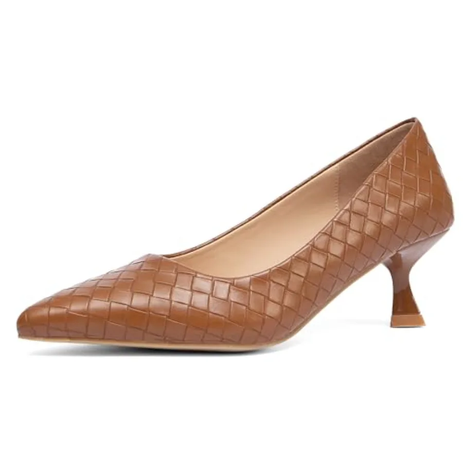 NEWBELLA Women's Kitten Heels Pumps - Pointed Toe Slip On Dress Shoes for Women, Comfortable Low Heel Work Shoes
NEWBELLA Women's Kitten Heels Pumps - Pointed Toe Slip On Dress Shoes for Women, Comfortable Low Heel Work Shoes