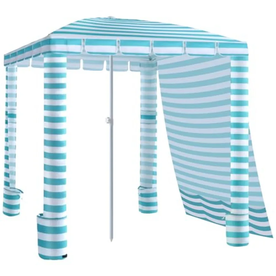 Beach Cabana - 6FT Beach Canopy with Side Wall, Easy Setup Beach Tent Sun Shelter, Waterproof Tent - Portable Shade for Whole Fa
Beach Cabana - 6FT Beach Canopy with Side Wall, Easy Setup Beach Tent Sun Shelter, Waterproof Tent - Portable Shade for Whole Fa