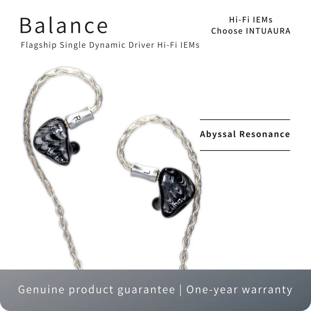 INTUAURA Balance High-Performance Balanced Sound IEM Earphone with Silver-Plated 0.78 mm Dual-Pin Detachable Cable
INTUAURA Balance High-Performance Balanced Sound IEM Earphone with Silver-Plated 0.78 mm Dual-Pin Detachable Cable