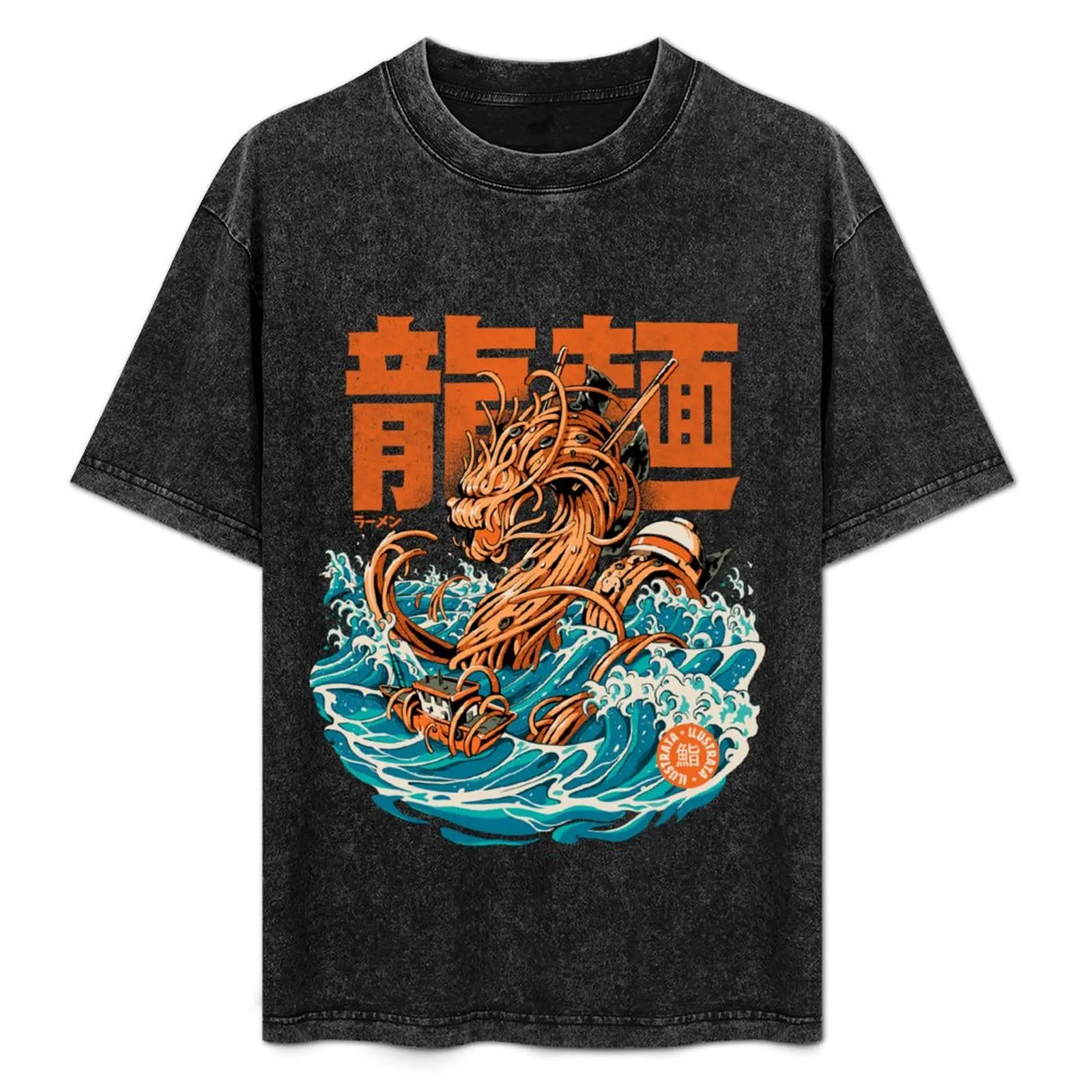 Black Great Ramen Dragon off Kanagawa - Back Version T-Shirt Simple Casual Short Sleeve Tee
Black Great Ramen Dragon off Kanagawa - Back Version T-Shirt Simple Casual Short Sleeve Tee