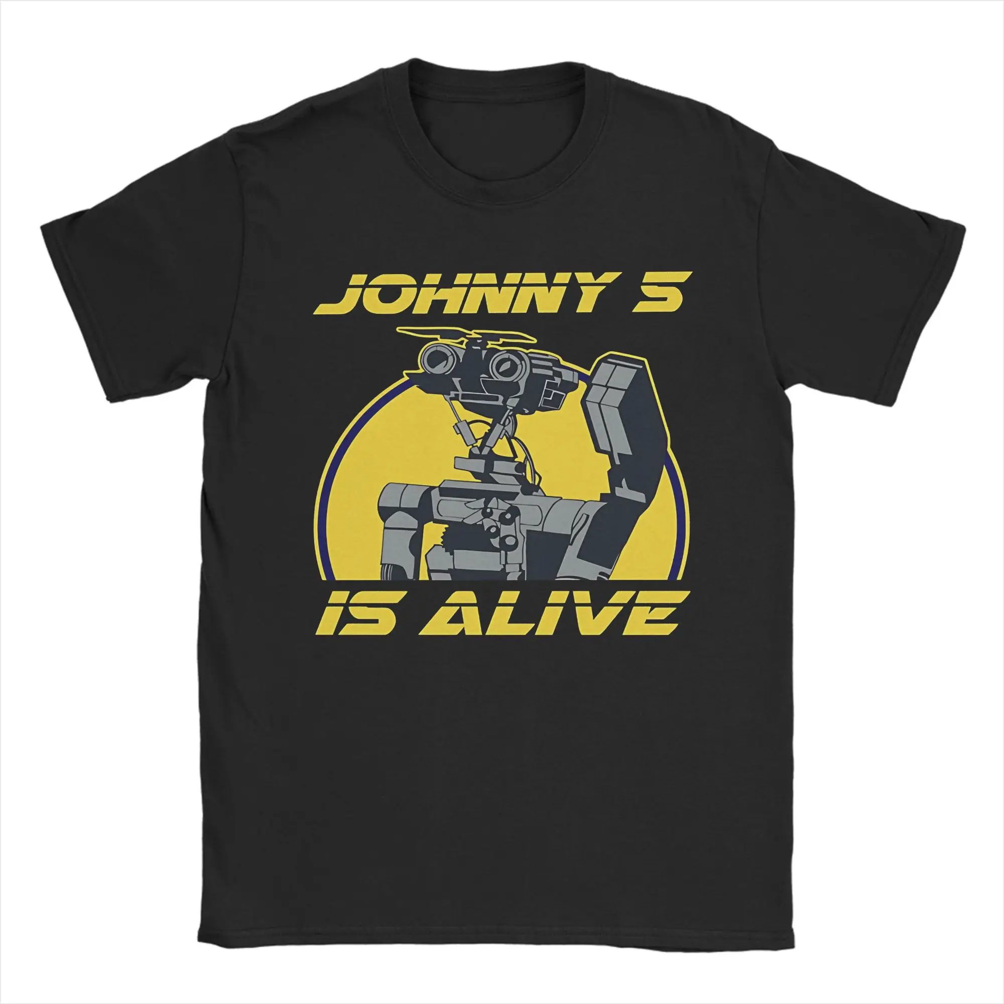 Short Circuit 100% Cotton T-Shirt For Mens Summer Johnny 5 is Alive Streetwear T Shirts Crewneck Fashion Tee Plus Size Tops
Short Circuit 100% Cotton T-Shirt For Mens Summer Johnny 5 is Alive Streetwear T Shirts Crewneck Fashion Tee Plus Size Tops