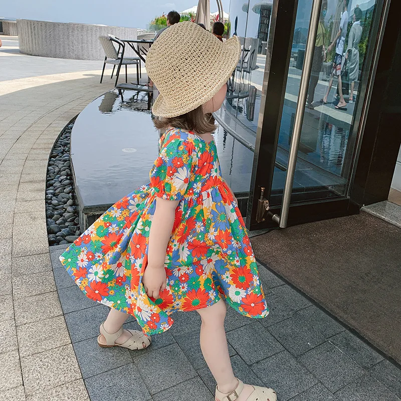 Girls Dress 2024 New Floral Skirt Baby Summer Dress Western Korean Children Princess Dress Summer Korean Sweet Style Clothes
Girls Dress 2024 New Floral Skirt Baby Summer Dress Western Korean Children Princess Dress Summer Korean Sweet Style Clothes