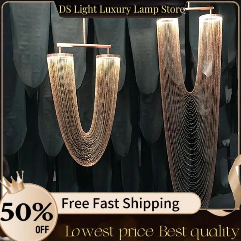 Larose Chandeliers Boho Metal Tassel Lamp Design Luxary Rose Gold Lamp Living Room Lustre Unique Kitchen Stairwell Lighting
Larose Chandeliers Boho Metal Tassel Lamp Design Luxary Rose Gold Lamp Living Room Lustre Unique Kitchen Stairwell Lighting