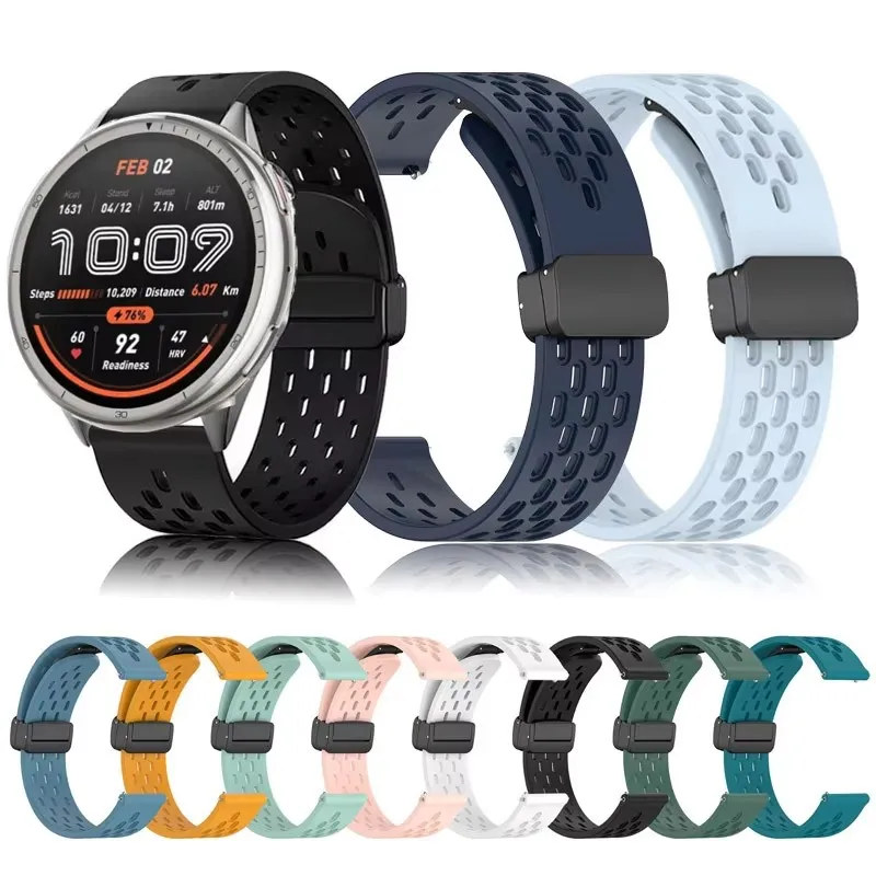 Silicone Breathable Magnetic Buckle Strap for Amazfit Active 2 22mm 20mm Band for Amazfit Active 2 Galaxy Watch 6 7 Accessories
Silicone Breathable Magnetic Buckle Strap for Amazfit Active 2 22mm 20mm Band for Amazfit Active 2 Galaxy Watch 6 7 Accessories