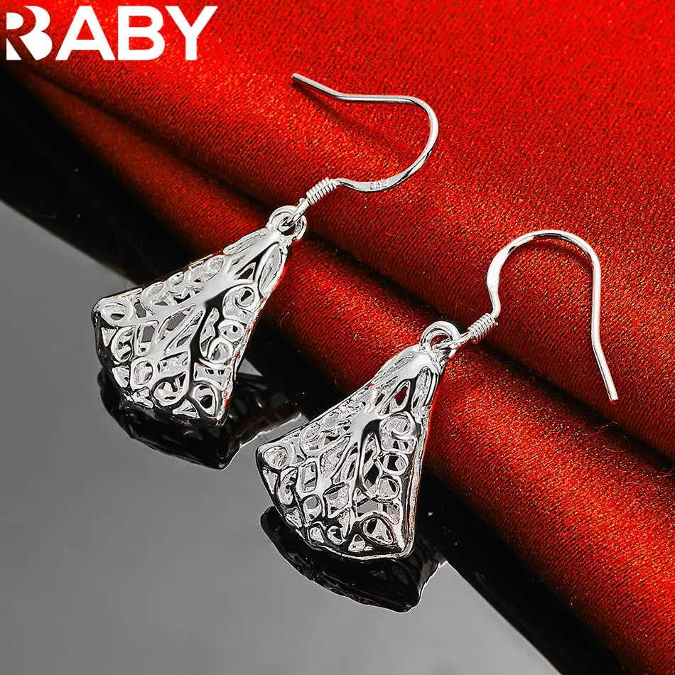 URBABY 925 Sterling Silver Retro Hollow Sector Drop Earrings For Woman Wedding Engagement Party Accessories Fashion Jewelry Gift
URBABY 925 Sterling Silver Retro Hollow Sector Drop Earrings For Woman Wedding Engagement Party Accessories Fashion Jewelry Gift