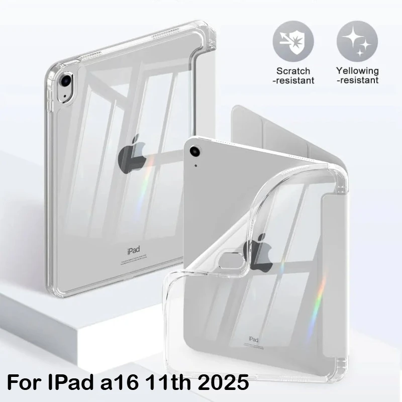 Для IPad (A16) 11-го поколения Чехол 11 дюймов 2025 10-го воздуха 7 6 5 4 3 11 M3 M2 Чехол с держателем для карандашей Тонкий противоударный чехол в три сложения 
Для IPad (A16) 11-го поколения Чехол 11 дюймов 2025 10-го воздуха 7 6 5 4 3 11 M3 M2 Чехол с держателем для карандашей Тонкий противоударный чехол в три сложения