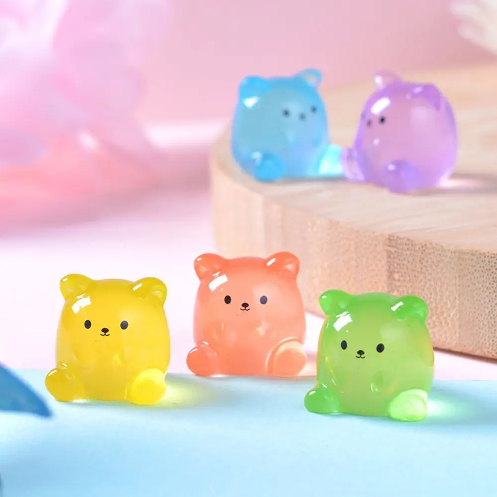 Cartoon Luminous Small Bear Figurines Glow in Dark Cute Bear Figurines Miniatures DIY Resin Crafts Small Bear Statue
Cartoon Luminous Small Bear Figurines Glow in Dark Cute Bear Figurines Miniatures DIY Resin Crafts Small Bear Statue